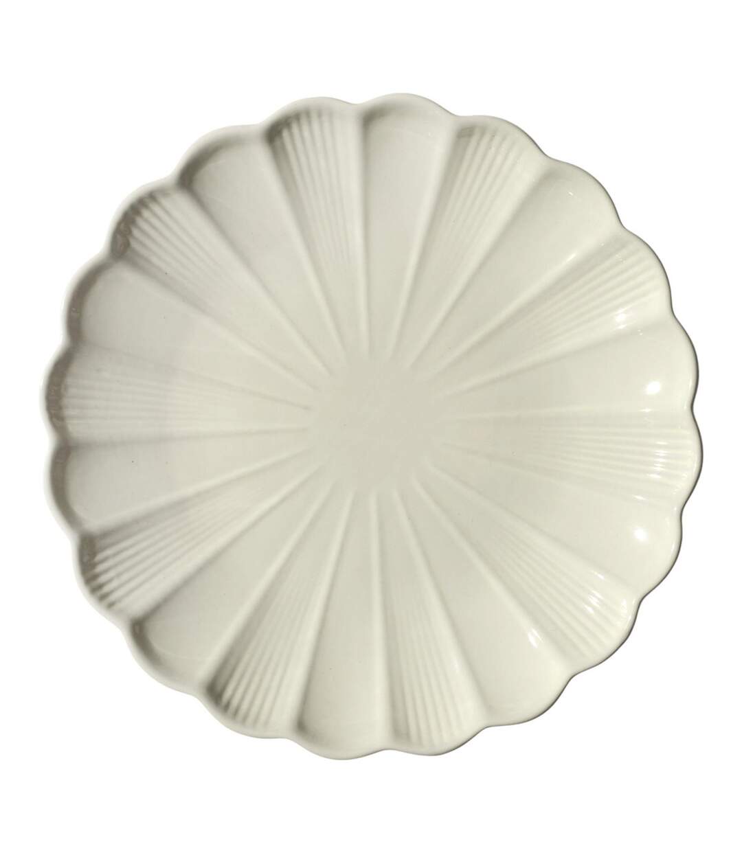 Lot de 6 Assiettes Plates Calista 26cm Écru-1