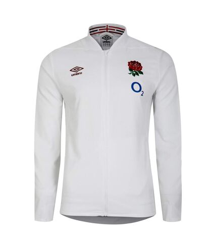 Umbro Mens 23/24 England Rugby Anthem Jacket (Brilliant White/Foggy Dew)