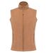 Gilet sans manches micro polaire femme - K906 - beige camel chiné heather