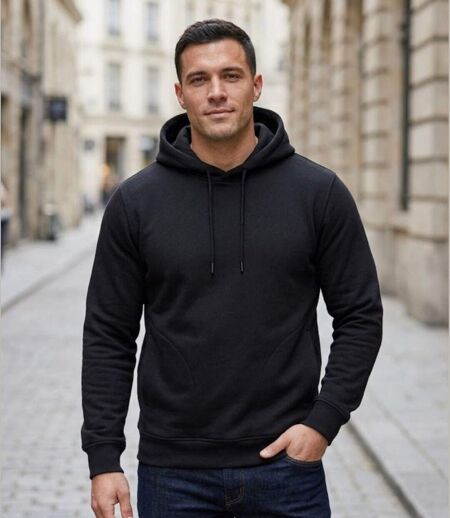 CHALLENGER PRIAM4 — Sweat à capuche noir : l'incontournable sport et confort
