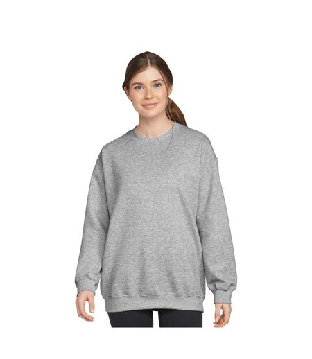 Sweat Softstyle Homme Gris Chiné Gildan