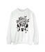 Disney Sweatshirt Womens/Ladies Mickey Mouse Christmas Head Lights (Blanc) - UTBI28801-1