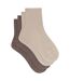 Lot de 2 paires de mi-chaussettes coton Mode-2