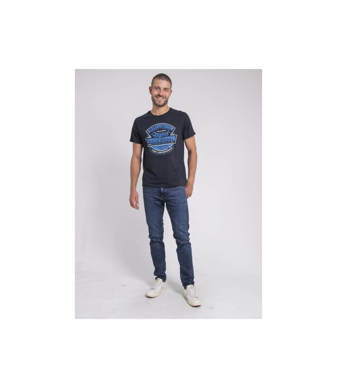 T-shirt col rond pur coton JIROBIN-4