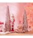Cône Déco Sequins 46cm Rose Clair-3