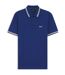 Mens Paddy Contrast Tipped Polo Shirt Medium Blue Boss-1