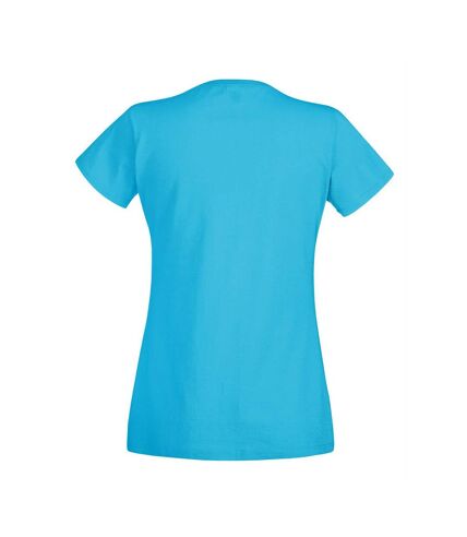 Fruit Of The Loom Ladies/Womens Lady-Fit Valueweight Short Sleeve T-Shirt (Azure Blue) - UTBC1354