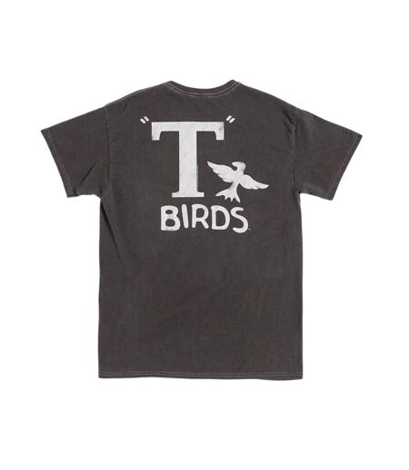 T-shirt Motif/style Imprimé Au Dos T-birds Adulte Charbon Grease