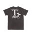 T-shirt Motif/style Imprimé Au Dos T-birds Adulte Charbon Grease-2