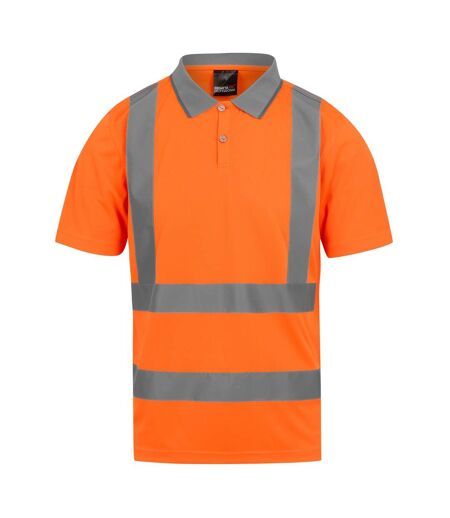 Mens pro hi-vis polo shirt orange Regatta