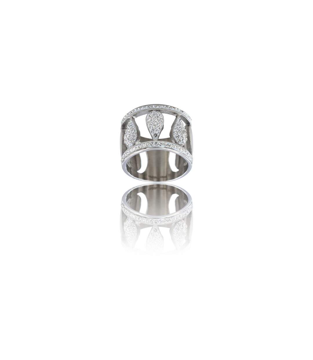 Bague Fashion pour Femme Acier Ornée Zirconium-1