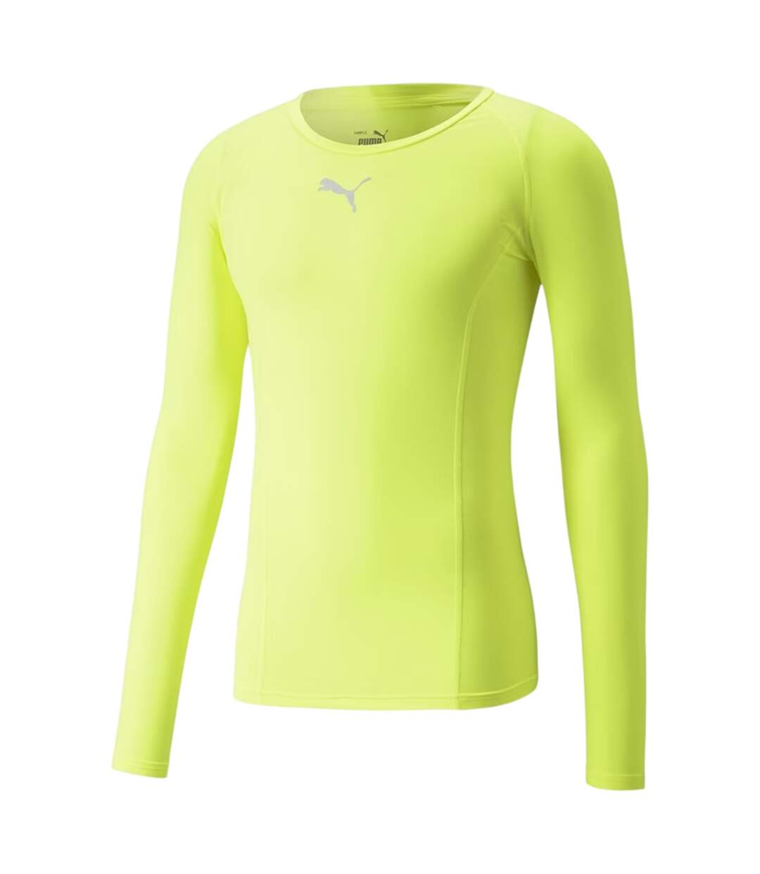 Mens Liga Long-sleeved T-shirt Yellow Puma-1