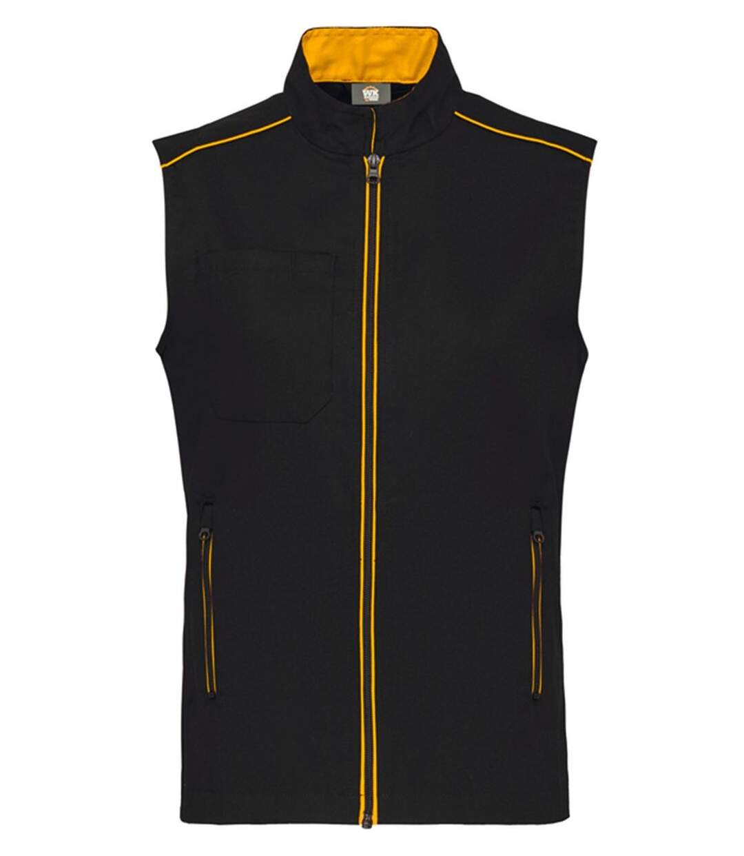 Gilet sans manches DayToDay - Homme - WK6148 - noir et jaune