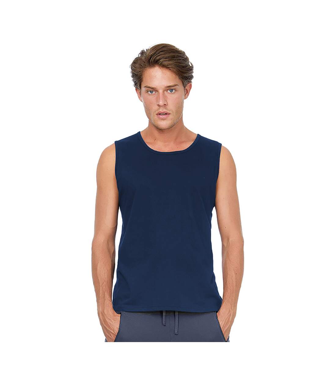 B&C Mens Move Sleeveless Athletic Sports Vest Top (Navy) - UTRW3499-2