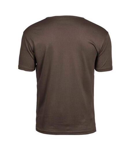 Tee Jays Mens Interlock T-Shirt (Chocolate Brown)