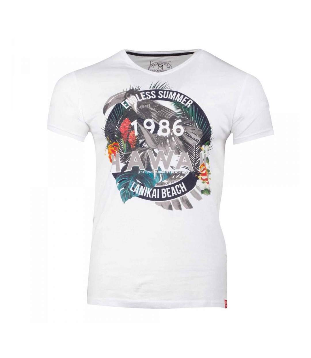 T-shirt Blanc Homme La Maison Blaggio Mandor - S-1