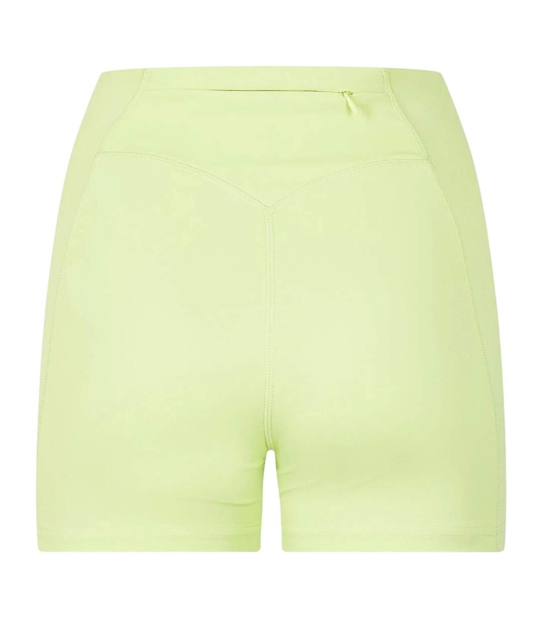 Womens/ladies Opaque Mini Shorts Lime Green USA Pro-3