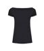 SOLS Womens/Ladies Marylin Long Length T-Shirt (Deep Black)