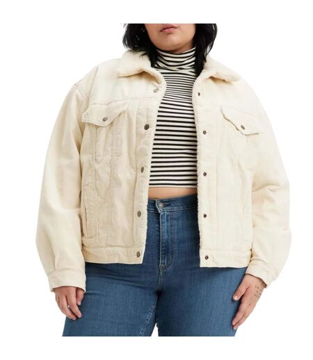 Veste camionneur femme crème Levis