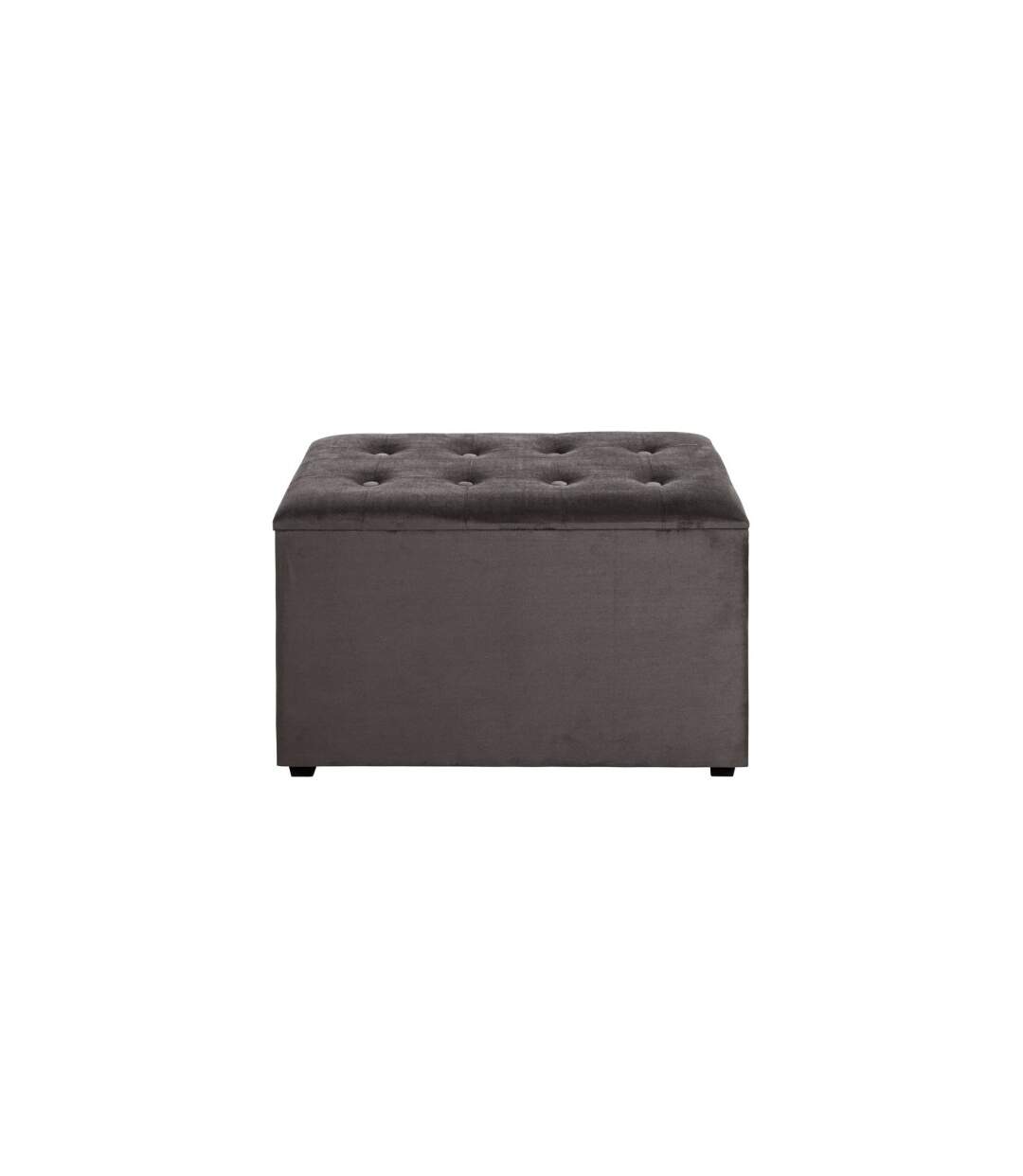 Coffret de Rangement Velours Idaya 65cm Anthracite-2