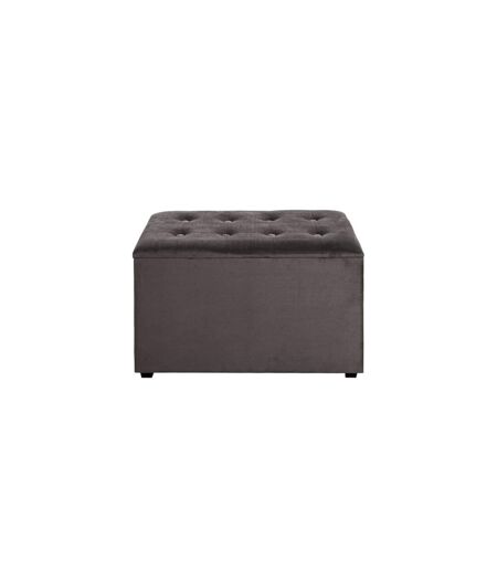 Coffret de Rangement Velours Idaya 65cm Anthracite