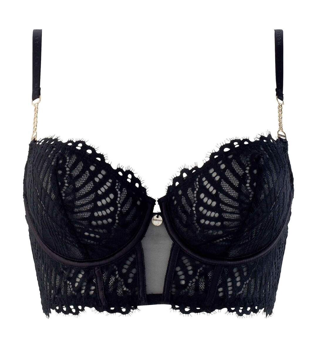 Soutien-gorge armature noir Ava dentelle