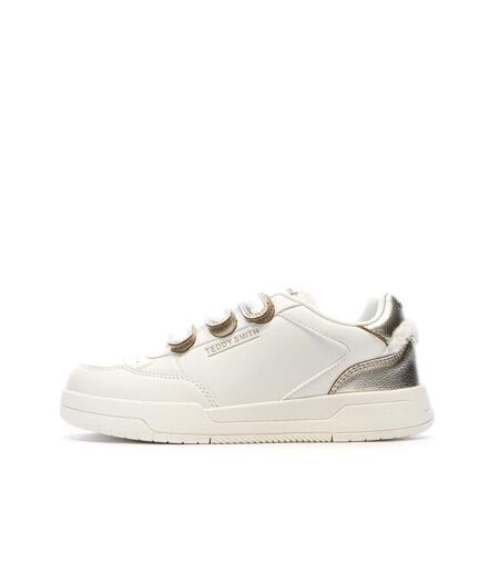 Baskets ecru/doré femme teddy smith sra c