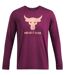 T-shirt Manches Longues Motif/style Taureau Project Rock Brahma Homme Violet Under Armour-1