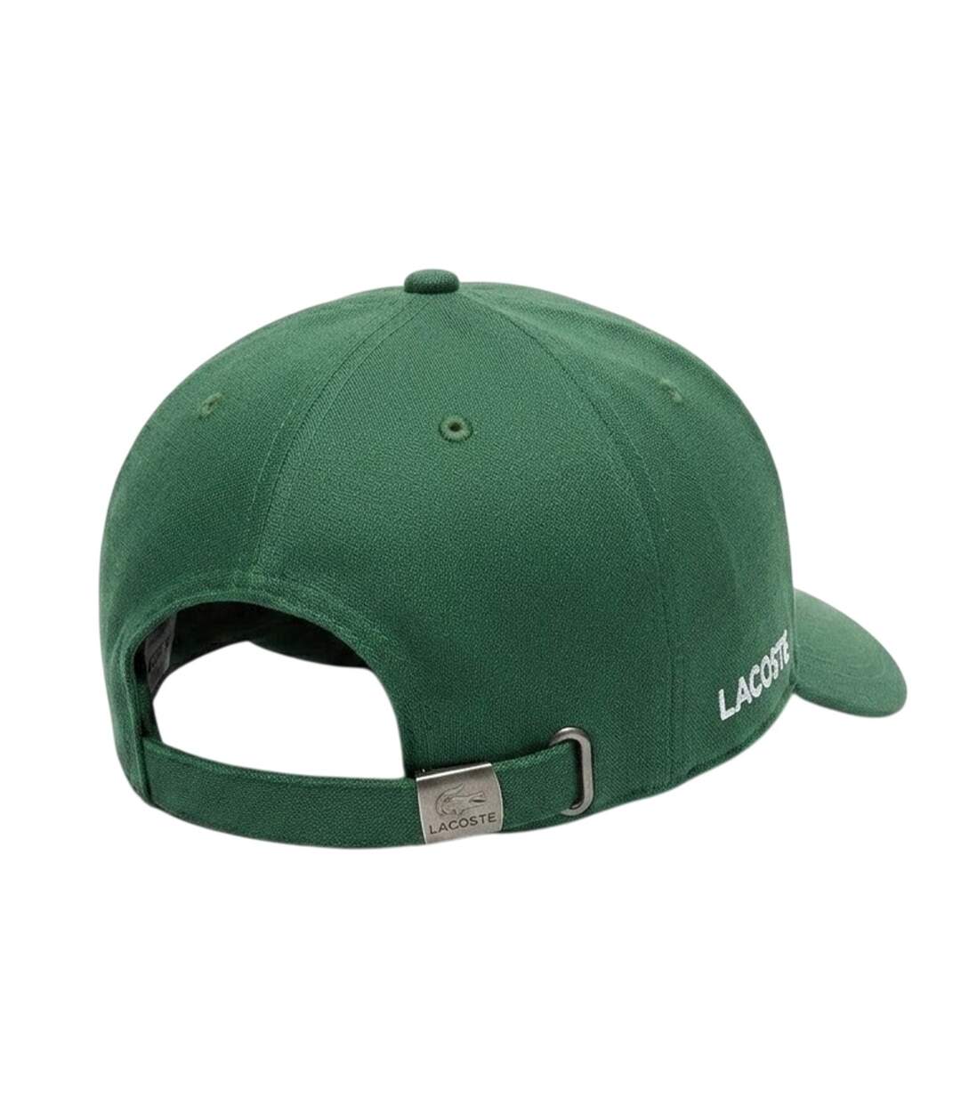 Unisex Adult Tech Logo Cotton Twill Baseball Cap Green Lacoste-2