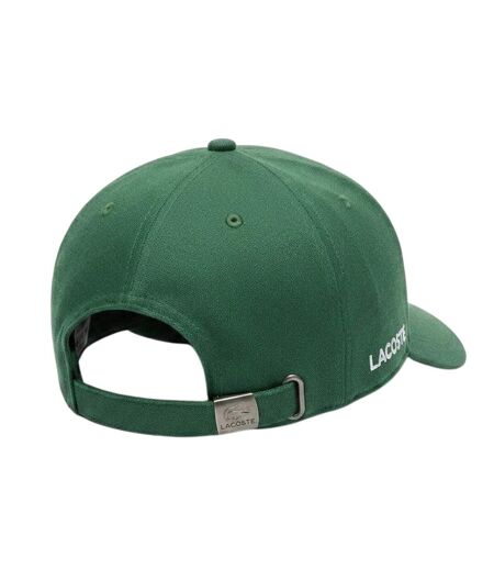 Unisex Adult Tech Logo Cotton Twill Baseball Cap Green Lacoste