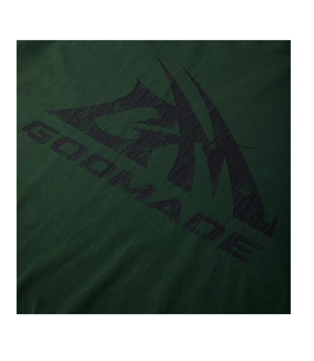 Mens Logo Cotton Regular T-shirt Washed Green GodMade-4