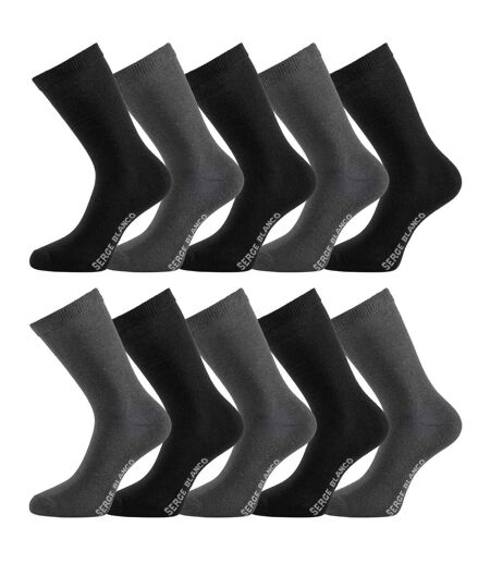 Lot de 10 paires de chaussettes de ville Serge Blanco Serge Blanco