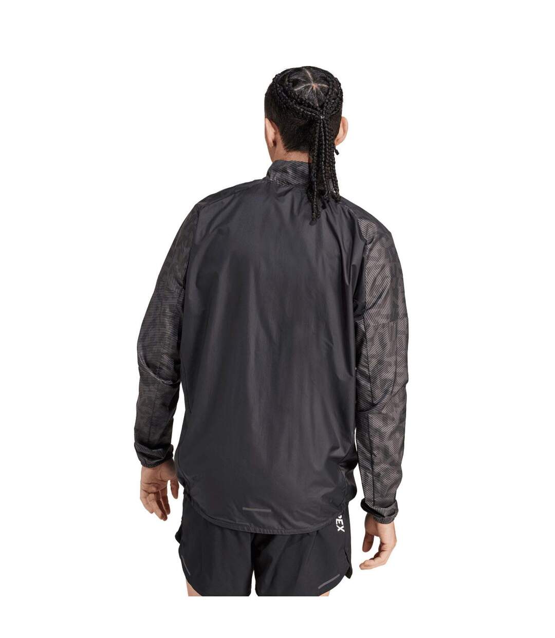 Veste Coupe-vent Terrex Trail Running Adulte Unisexe Charbon Adidas-3