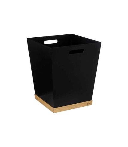 Corbeille de Bureau Bambou Bava 32cm Noir