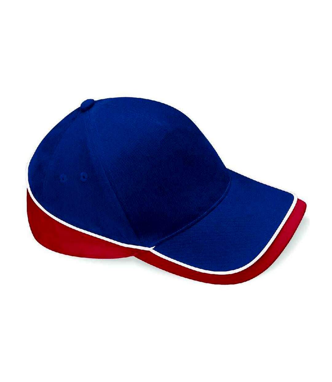 Casquette teamwear competition bleu marine / rouge classique / blanc Beechfield-1