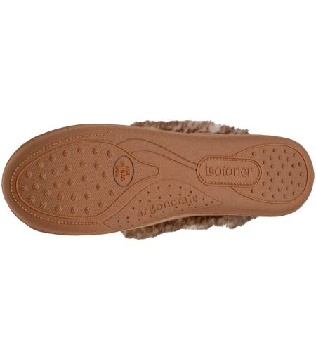 Isotoner Chaussons charentaises femme semelle ergonomique confort, chauds