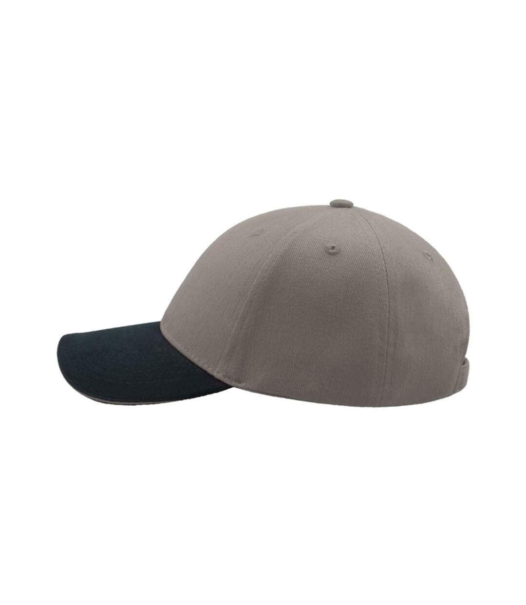 Lot de 2  casquettes en coton épais adulte gris / bleu marine Atlantis-4