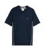 Mens Cotton Blend Polo Shirt Blue Lyle & Scott-2