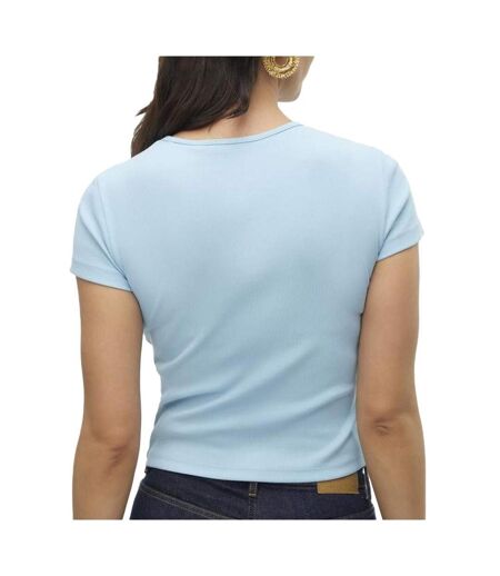 T-shirt bleu clair femme vero moda chloe - m