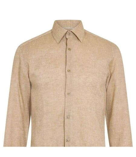 Chemise Habillée Manches Longues Homme Beige Clair Boss