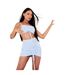 Haut Court Femme Bleu Missy Empire-2