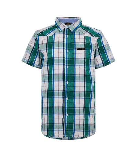 Mens Checked Relaxed Fit Shirt Green Bench