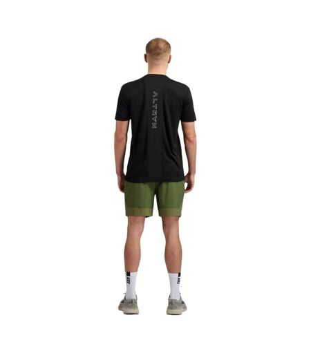 Short De Course Elliot Tech Homme Vert Kaki Chiné ALTRYN
