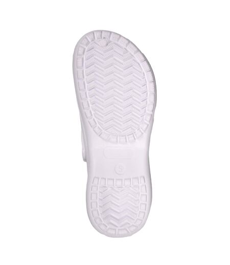 Womens/ladies Platform Clogs White Keanu