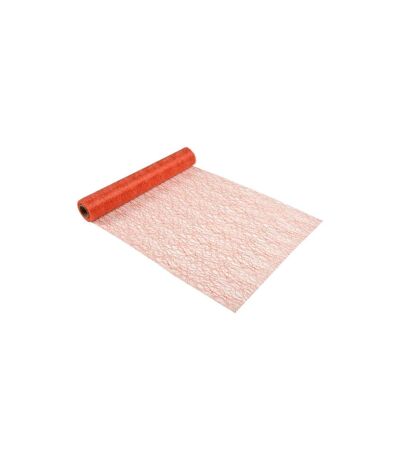 Chemin de Table Jetable Effet Maille 30cmx5m Terracotta