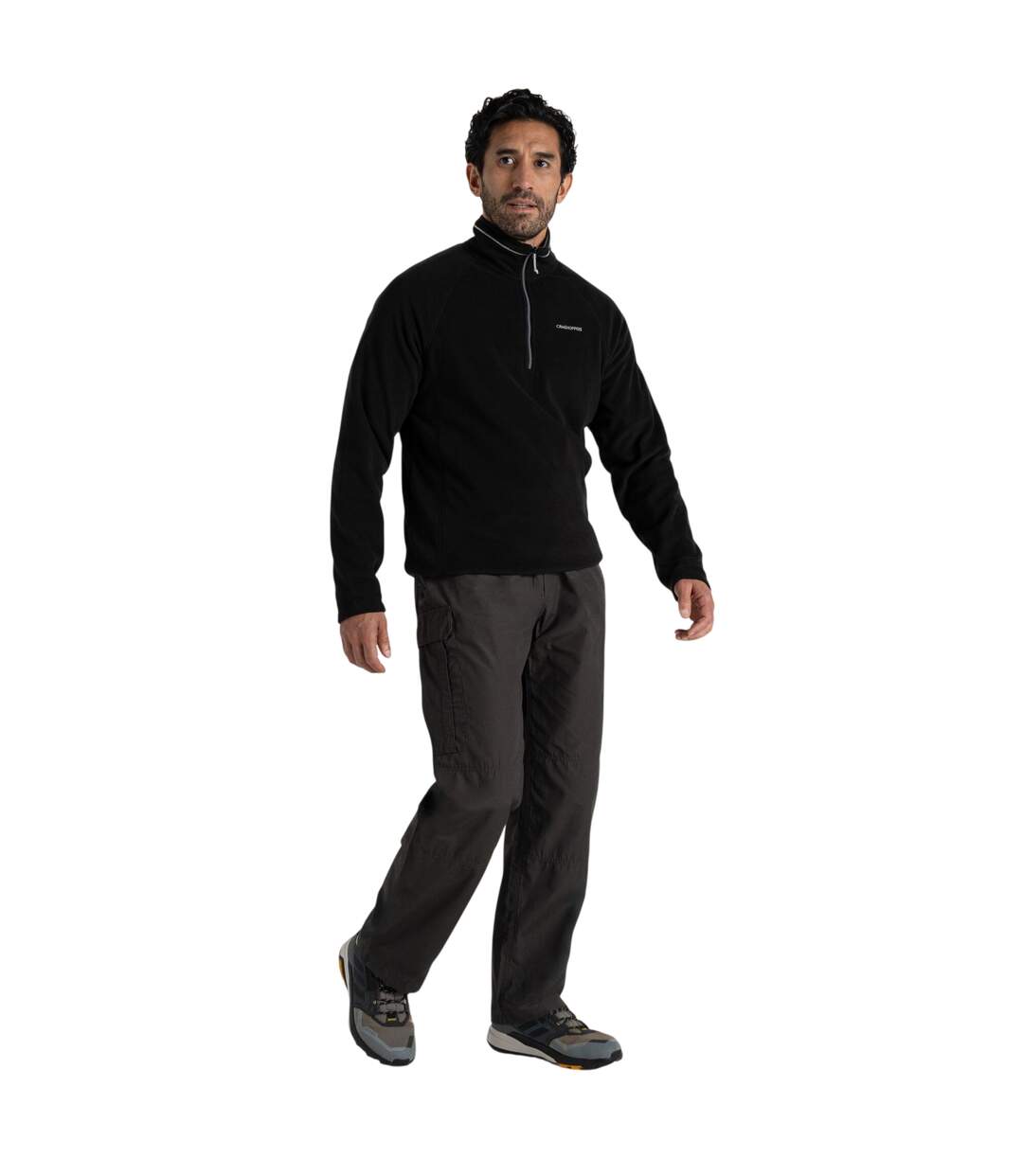 Pantalon Décontracté À Taille Haute Semi-élastiquée Kiwi Classic Homme Marron Gris Craghoppers-2