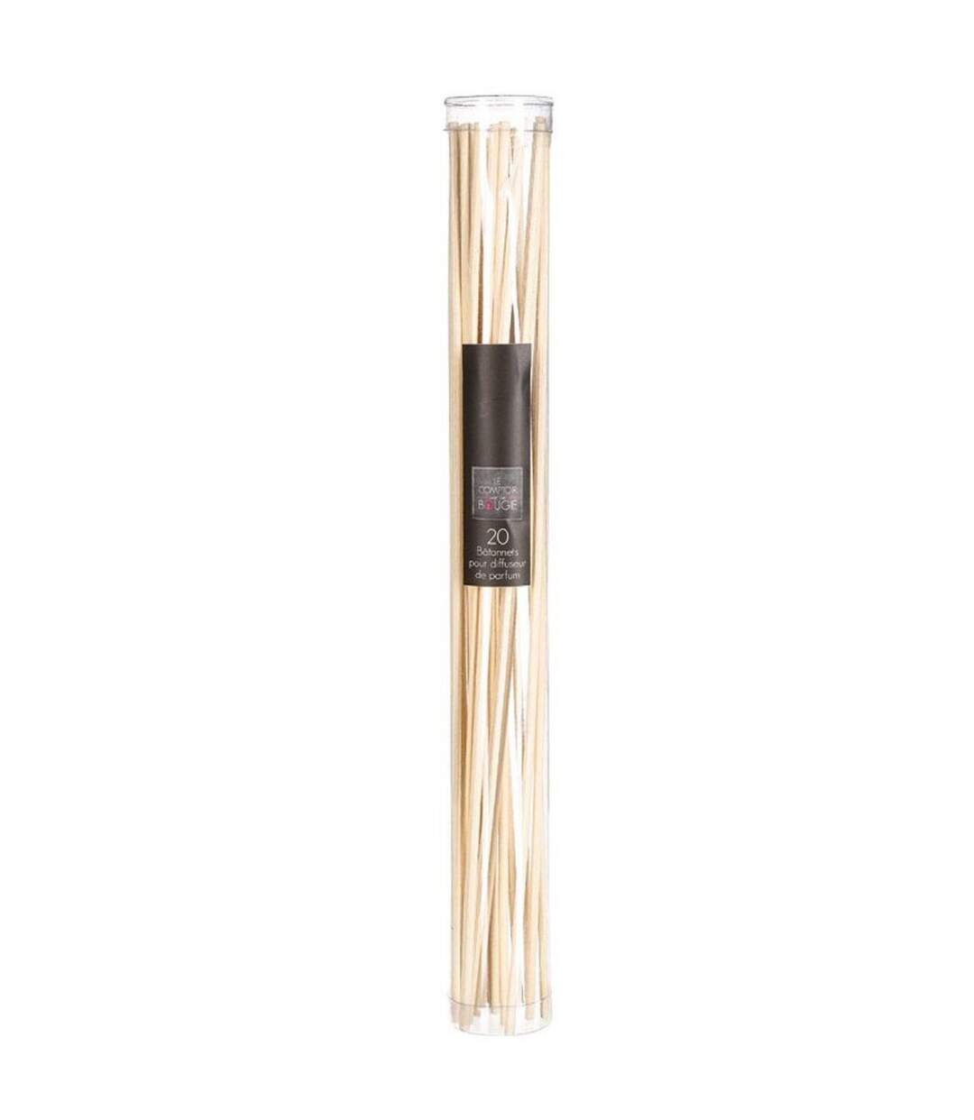 Lot de 20 Bâtonnets pour Diffuseur de Parfum 25cm Naturel-1