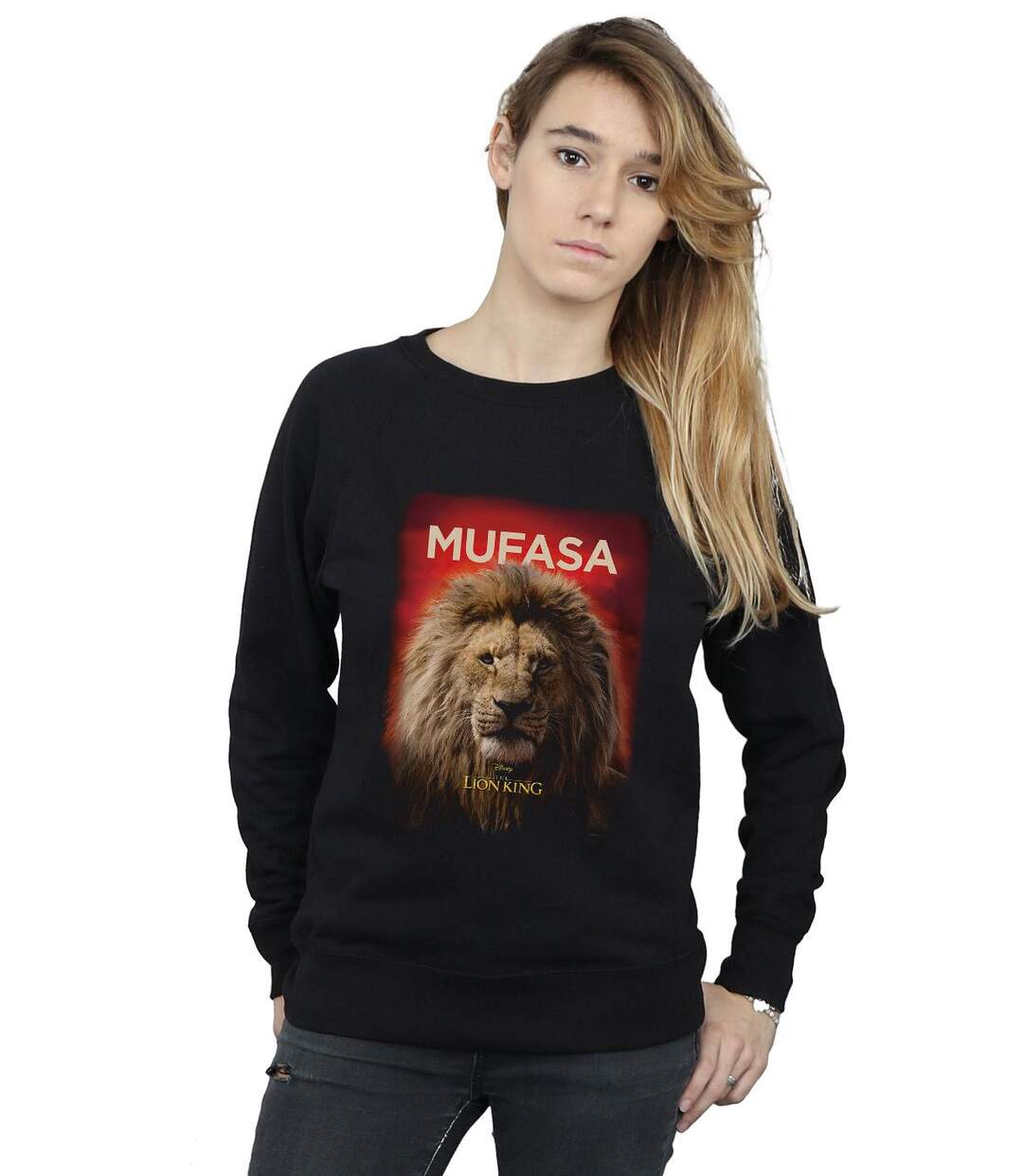 Disney Sweatshirt Womens/Ladies The Lion King Movie Mufasa Poster (Noir) - UTBI22253-2