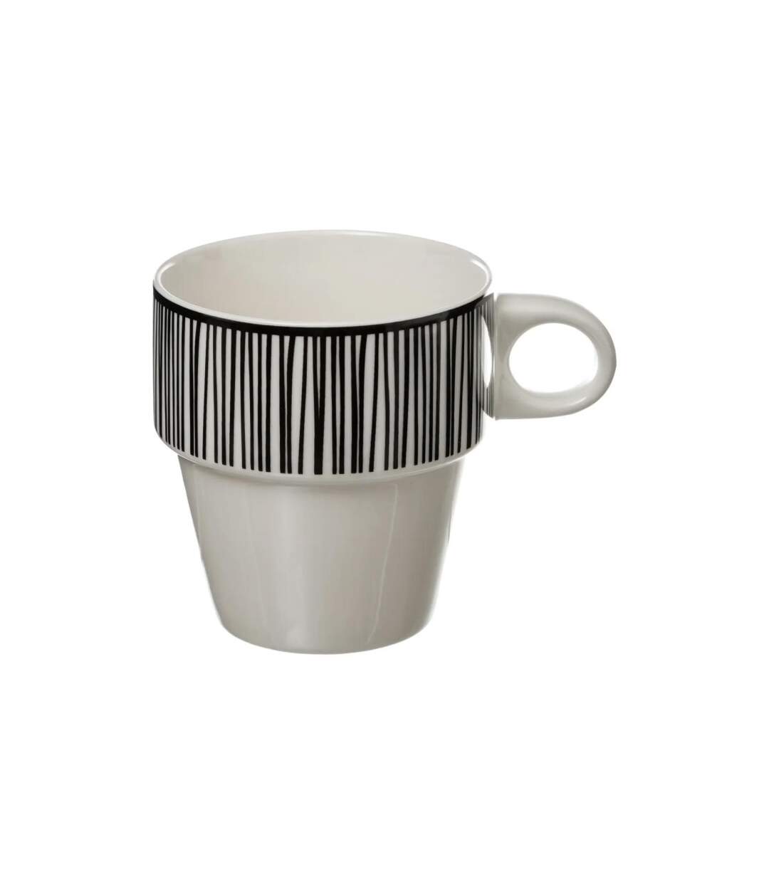 Lot de 4 Mugs sur Rack Bohemia 26cl Blanc-4