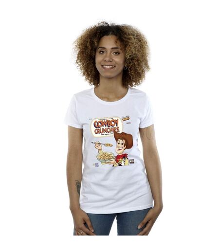 Disney Femme/Ladies - Toy Story Woody Cowboy Crunchies - T-shirt en coton (Blanc) - UTBI44477